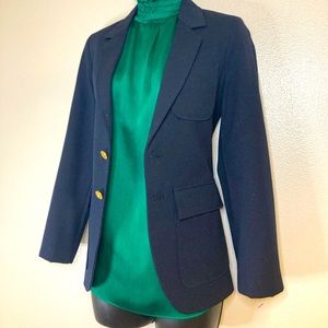 Stuart Wells vintage 1960’s navy blue with gold buttons blazer RARE unisex small